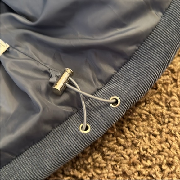 Molly Bracken Corduroy Puffer Jacket with Striped Faux Fur Hood - Picture 8 of 14